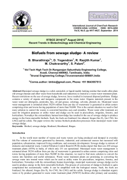 Biofuels from sewage sludge- A review