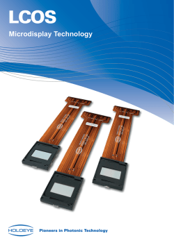 Download PDF: Brochure LCOS Microdisplays