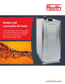 Double-wall Lubrication Oil Tanks
