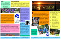 A Typical Day at Camp Wright est. 1930 episcopal diocese of easton