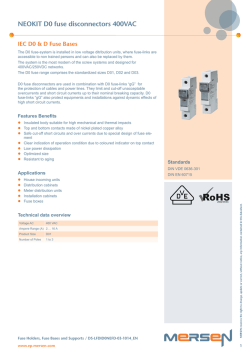 NEOKIT D0 fuse disconnectors 400VAC
