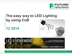 The easy way to LED Lighting by using CoB 12 2014