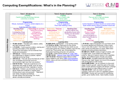 Computing whole school plan - Somerset Learning Platform