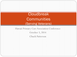 Cloudbreak Communities - Hawaii Primary Care Association