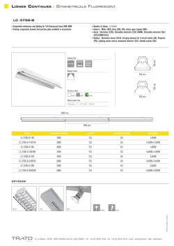Data sheet - TRATO lighting.