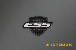 2014 ESS PRODUCT GUIDE