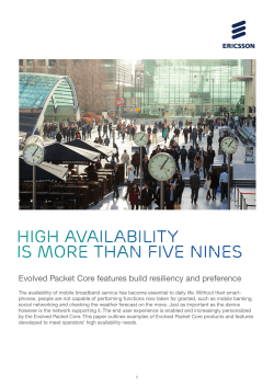 High Availability is more than five nines
