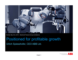 Positioned for profitable growth