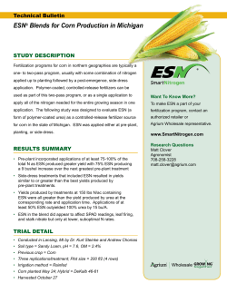ESN® Blends for Corn Production in Michigan