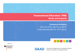 Transnational Education (TNE) Goals and Impacts