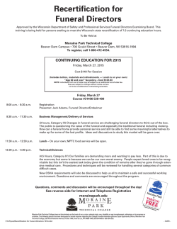 Recertification for Funeral Directors