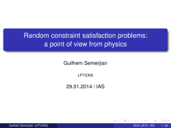 Random constraint satisfaction problems