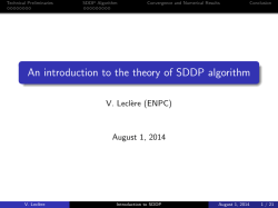 An introduction to the theory of SDDP algorithm