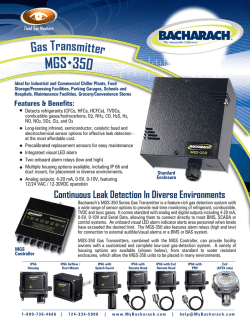 Datasheet - Bacharach, Inc.