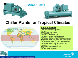 Chillers in tropical climates