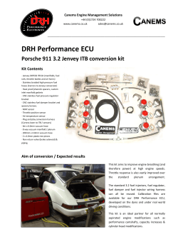 DRH Performance ECU - Canems Engine Management Solutions