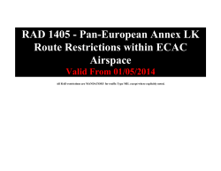 RAD 1405 - Pan-European Annex LK Route Restrictions within