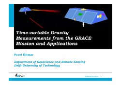 Time-variable Gravity Measurements from the GRACE Mission and