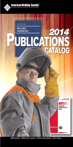 (PDF) Catalog - American Welding Society