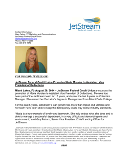 August 20, 2014 - JetStream Federal Credit Union