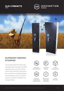 GUN CABINETS - Dominator Safes