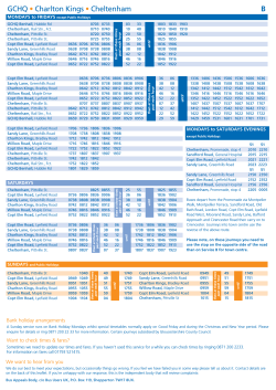 B Timetable - Stagecoach