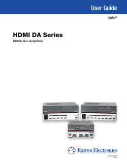HDMI DA Series User Guide