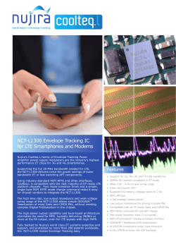 NCT-L1300 Envelope Tracking IC for LTE Smartphones and