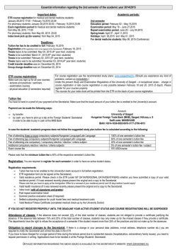 info sheet - University of Szeged