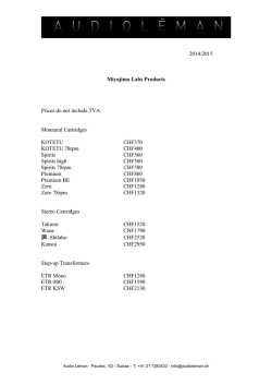 Miyajima Price list