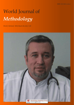 1 - World Journal of Gastroenterology