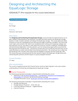 Designing and Architecting the EqualLogic