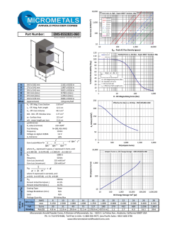 Part Number: EMS-0552821-060 - Micrometals Arnold Powder Cores