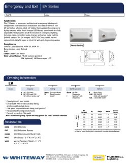 EV LED Series Spec Sheet