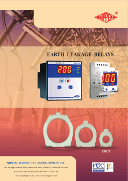 EARTH LEAKAGE RELAYS