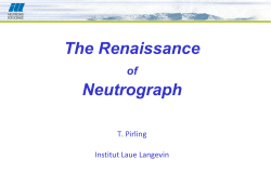 Industrial applications of the neutrograph - ILL - EPN