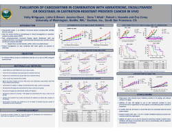AACR 2014 - Efficacy of Cabozantinib Combinations