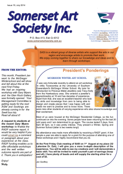 July 2014 Newsletter - Somerset Art Society Inc.