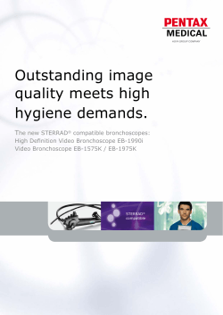 Outstanding image quality meets high hygiene demands.