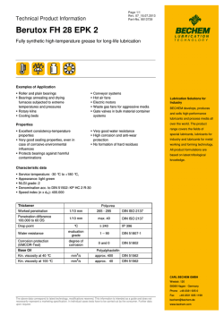 Berutox FH 28 EPK 2 - BECHEM Lubrication Technology