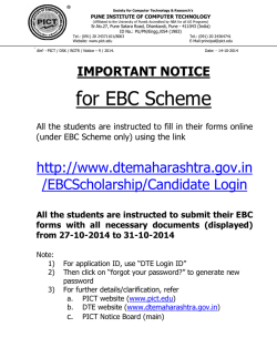 Important Notice Regarding EBC Scheme