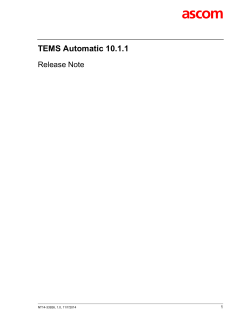 TEMS Automatic 10.1.1
