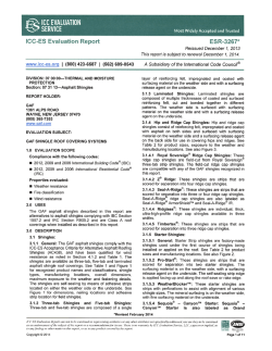 ICC ESR-3267 (AC438)