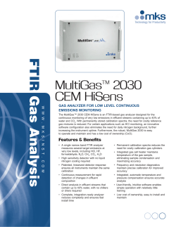 MultiGas™ 2030 CEM HiSens data sheet