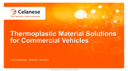 Thermoplastic Material Solutions for Commercial Vehicles