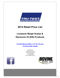 2014 Retail Price List