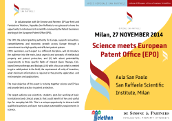 Science meets European Patent Office (EPO)