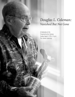 Douglas L. Coleman: - The Jackson Laboratory