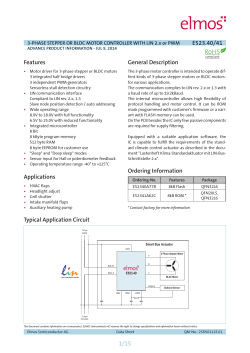 PDF 695 kB - Elmos Semiconductor AG