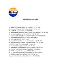 Qualified Contractor(s) List